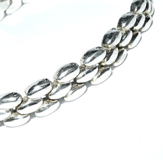 massives Einzelstück, 3-reihiges, glänzend poliertes Glieder-Armband mit Stiftbewegung, wirkt am Arm fast wie ein Armreif, aus massiv 925 Silber, 19 cm lang, Kastenschloß, Sicherheitsacht -	Nur erhältlich im Onlineshop von Juwelier & Goldschmiede Danilo!