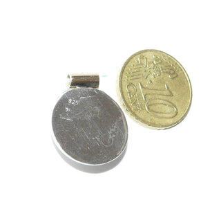 Handgefertigter Unikat-Anhänger, aufgetiefte + verbödete Halbkugel 925 Silber mit 750 Gold Draht-Belötungen, Durchmesser ca.18,4mm - -Handgefertigtes Unikat! Nur im Danilo Gold Online Shop aus Hameln!