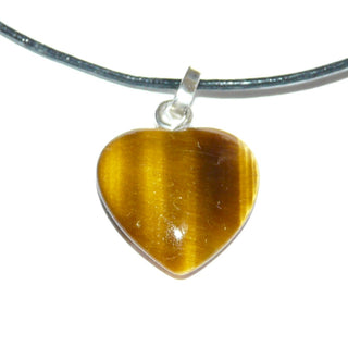 Einzelstück, Anhänger "Tiger-Herz" aus 925 Silber, das Herz selbst aus braun-golden schillerndem Tigerauge, Öse & Schlaufe (Lieferung erfolgt ohne Kette) -	Unikate und Pretiosen nur erhältlich im Onlineshop der Goldschmiede Danilo!