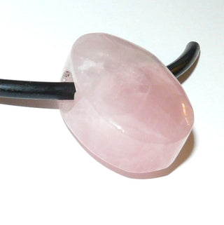 Einzelstück, ein großer Rosenquarz groß durchbohrt als Anhänger, oval, leicht tropfenförmig geschliffen - Einzelstücke nur erhältlich bei www.danilogold-shop.de