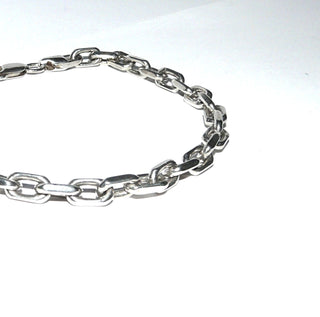 stabiles Einzelstück, Ankerarmband, Herrenarmband, Gliederarmband aus massiv 925 Silber, 23 cm lang, Karabiner - Goldschmiede Danilo