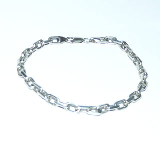 stabiles Einzelstück, Ankerarmband, Herrenarmband, Gliederarmband aus massiv 925 Silber, 23 cm lang, Karabiner - Goldschmiede Danilo