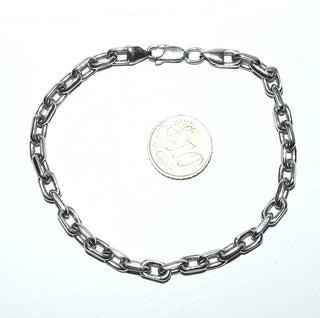 stabiles Einzelstück, Ankerarmband, Herrenarmband, Gliederarmband aus massiv 925 Silber, 23 cm lang, Karabiner - Goldschmiede Danilo