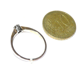 Antragsring, Verlobungsring, Solitär, zarter Brillant-Ring aus 585 Gelbgold, 0,12 Karat pique, Kronenfassung mit 8 Krappen, Ringweite 54,5 -	Handarbeiten online bestellen bei Juwelier & Goldschmiede Danilo!