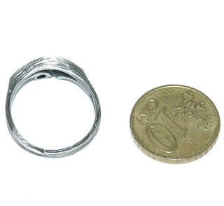 Rest-Paar, Bergkristall-Ring Nordform-Design "Kleiner Schweif" aus 925 Silber, mit einem funkelnd facettierten, runden Bergkristall, seidenmatt, in den Tiefen geschwärzt, verstellbare Ringweite bis ca. 62. Anlaufgeschützt. Die gesamte skandinavische / finnische Nordform-Kollektion ist so designt, daß fast alle Schmuckstücke miteinander kombinierbar sind. Besonders gut zu diesem Schmuckstück paßt Anhänger Nord 0018 + Ohrstecker Nord 0064-	skandinavisches Design zuhause bei www.danilogold-shop.de