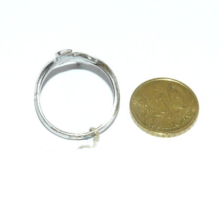 Einzelstück, Delphinring, zwei plastisch ausgearbeitete Walflossen / Dephinflossen, die sich um den Finger wickeln, auch als Herrenring, poliert, aus massiv 925 Silber, Ringweite 64 - Goldschmiede Danilo