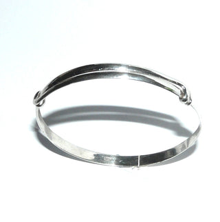 handgefertigtes Einzelstück, Armreif, Armspange aus 925 Silber poliert, leicht oval, Innenumfang 20 cm, aber flexibel bar / verstellbar -	Handgefertigtes Unikat! Nur im Onlineshop von Juwelier & Goldschmiede Danilo!