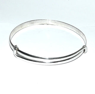 handgefertigtes Einzelstück, Armreif, Armspange aus 925 Silber poliert, leicht oval, Innenumfang 20 cm, aber flexibel bar / verstellbar -	Handgefertigtes Unikat! Nur im Onlineshop von Juwelier & Goldschmiede Danilo!