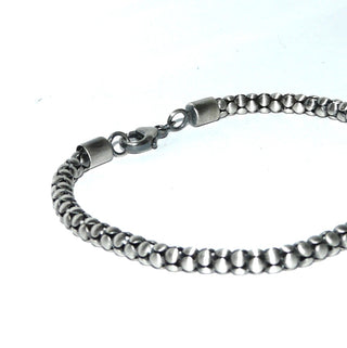rundes Einzelstück, Armband im Himbeer-Muster, Glieder-Armband aus 925 Silber mattiert + in den Tiefen geschwärzt, 21 cm lang mit Karabiner-Verschluß, durch seine Länge auch als Herrenarmband sehr schön -	Herrenschmuck in Gold & Silber nur bei www.danilogold-shop.de