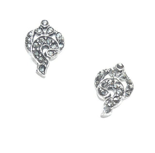 Einzelstücke, Markasit-Ohrstecker gefertigt aus 925 Silber, in Form einer stilisieren "Traube", ausgefaßt mit Markasiten, Replik im Stil um 1900 -	Unikate und Pretiosen nur erhältlich im Onlineshop der Goldschmiede Danilo!