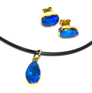 Unikat Goldanhänger australischer Opal Gold / Opal 0023
