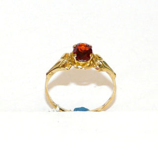 Art Deco Vintage Granatring 333 Gold Kordelrand Rauten 1935 / Ri 0624