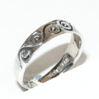 Einzelstück, Ring "Schnörkel-Girlande" aus 925 Silber, poliert + in den Tiefen geschwärzt Ringweite 52 -	Einzelstücke nur erhältlich bei www.danilogold-shop.de