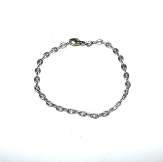 Einzelstück, Schiffsankerarmband im Cartier-Stil, Silberarmband, Gliederarmband aus massiv 925 Silber, beweglich, 19 cm lang, Karabiner - Goldschmiede Danilo