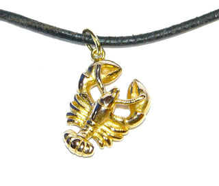 detaillegetreues Einzelstück, Anhänger plastisches Tierkreiszeichen Krebs aus 585 Gelbgold, ca. 16 mm X 12,9 mm, beidseitig ausgearbeitet. Durch seine klare Form auch sehr schön als Herrenanhänger - Einzelstücke nur erhältlich bei www.danilogold-shop.de