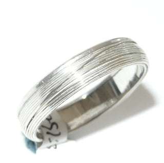 Einzelstück, Trauring, Partnerring, Ring "Drahtfluß" aus 925 Silber, aus Draht gewickelt, gleichlaufend + poliert, Ringweite 63,5 -	Unikate und Pretiosen nur erhältlich im Onlineshop der Goldschmiede Danilo!