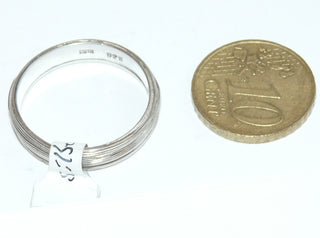 Einzelstück, Trauring, Partnerring, Ring "Drahtfluß" aus 925 Silber, aus Draht gewickelt, gleichlaufend + poliert, Ringweite 63,5 -	Unikate und Pretiosen nur erhältlich im Onlineshop der Goldschmiede Danilo!