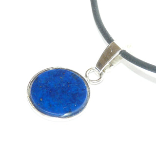 Einzelstück, Unikat-Anhänger aus 925 Silber mit einer runden, strahlend königsblauen Lapislazuli-Platte (Lieferung erfolgt ohne Kette) -	Nur erhältlich im Onlineshop von Juwelier & Goldschmiede Danilo!