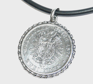 Vintage-Anhänger Silber-Münze Deutsches Reich von 1876 – erhältlich im Onlineshop von Juwelier & Goldschmiede Danilo aus Hameln!