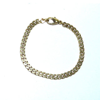 Einzelstück, Vintage-Panzer-Armband, Glieder-Armband aus massiv 925 Silber vergoldet, 19,5 cm lang, poliert, um 1990, Karabiner-Verschluß -	Vintage-Schmuck nur im Onlineshop von danilogold!