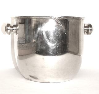Einzelstück, Vintage-Sektkühler aus massivem 800-Silber mit einem feinen, dezenten Muster am oberen Rand und zwei runden Knaufen, Neupreis ca. 4000€, sehr schöner Zustand, ca. 900 Gramm -	Unikate und Pretiosen nur erhältlich im Onlineshop der Goldschmiede Danilo!