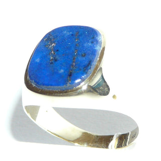 Einzelstück, Vintage-Siegelring, klassischer Herrenring aus 585 Gold mit einer wunderschön gemaserten, antikovalen, königsblauen Lapislazuli-Platte, poliert, um 1960, Ringweite 60 -	Unikate und Pretiosen nur erhältlich im Onlineshop der Goldschmiede Danilo!