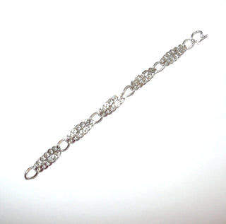 doppelreihiges Einzelstück, Panzerarmband, Gliederarmband aus 925 Silber, 18 cm lang, umgebautes Kettenglied als Verschluß mit Sicherheitsacht zu schließen, dadurch eine endlose Wirkung - Goldschmiede Danilo