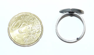 finnisches Einzelstück, Nordform-Design, Bergkristall-Ring in V-Form aus 925 Silber, mit einem runden, funkelnd facettierten Bergkristall, seidenmatt + in den Tiefen geschwärzt, verstellbare Ringweite bis ca. Weite 57. Anlaufgeschützt. -	skandinavisches Design zuhause bei www.danilogold-shop.de