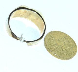 Gold-Ring, klassischer Herrenring, rechteckiger Siegelring aus 333 Gold, Ringkopf geometrisch unterteilt, Mittelfläche mattiert, für Gravuren geeignet, poliert, Ringweite 62 -	Einzelstücke nur erhältlich bei www.danilogold-shop.de