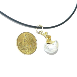 ausgefallenes Einzelstück, großer Anhänger "Schneckenreiter" zweifarbig gearbeitet aus 750 Gold + 925 Silber weißgesiedet -	Einzelstücke nur erhältlich bei www.danilogold-shop.de