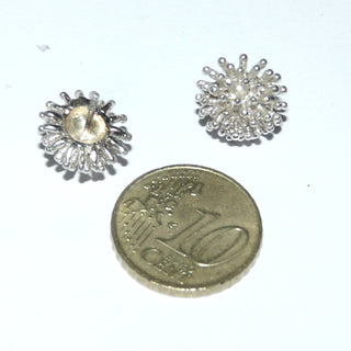 Einzelstücke, runde Ohrstecker "Korallenstock" aus 925 Silber, innen matt, wie bei einem Korallenstock aufgefächerten, abgerundeten, am Ende polierten Stäbchen. -	Nur erhältlich im Onlineshop von Juwelier & Goldschmiede Danilo!