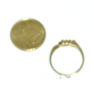 zierliches Einzelstück, schmaler Diamantring, handgefertigter Antragsring, Vorsteckring, Verlobungsring aus 585 Gold, ein Diamant von 0,01 Karat in Zarge gefaßt, geschwungenes "S" mit Kugelakzenten, Ringweite 51,5, poliert, Seitenflächen seidenmatt & Oberfläche poliert - Goldschmiede Danilo